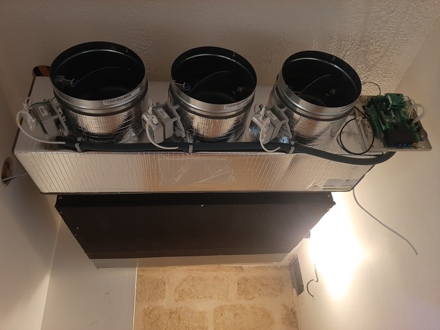 Installation d'une climatisation gainable dans des chambres - Montagnac